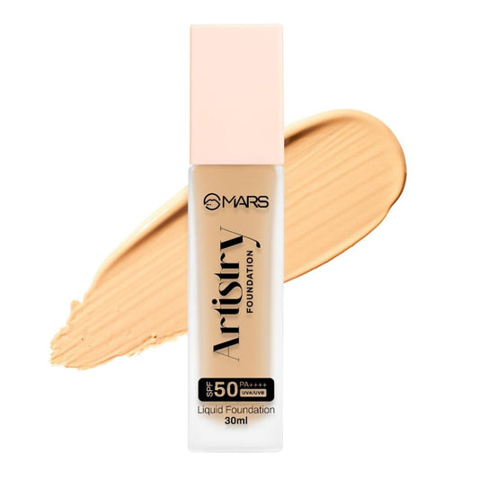 MARS Cosmetics Artistry Liquid Foundation - 07-Golden Sand - Swadesiicart