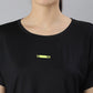 MKH Women Black Dri-FIT Sports T-shirt - Swadesiicart