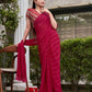 Tikhi Imli Striped Satin Ready to Wear Saree | Swadesiicart