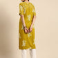 Anouk Floral Printed Round-Neck Regular Kurta - Swadesiicart
