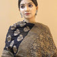 Kalini Ethnic Motifs Woven Design Silk Cotton Banarasi Saree | Swadesiicart
