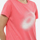 ASICS Women Pink Brand Logo Printed BIG GRAPHIC SS Round Neck Sports Running T-shirt | Swadesiicart