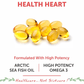 Bliss Welness Heart Health Arctic Fish Oil High Potency Omega-3 Softgel Capsule
