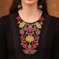 Anouk Floral Yoke Design Thread Work Straight Kurta - Swadesiicart