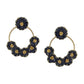 Shoshaa Black Floral Drop Earrings - Swadesiicart