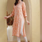 ADA Ethnic Motifs Embroidered Lucknowi Chikankari Detailed Modal Cotton Straight Kurta | Swadesiicart