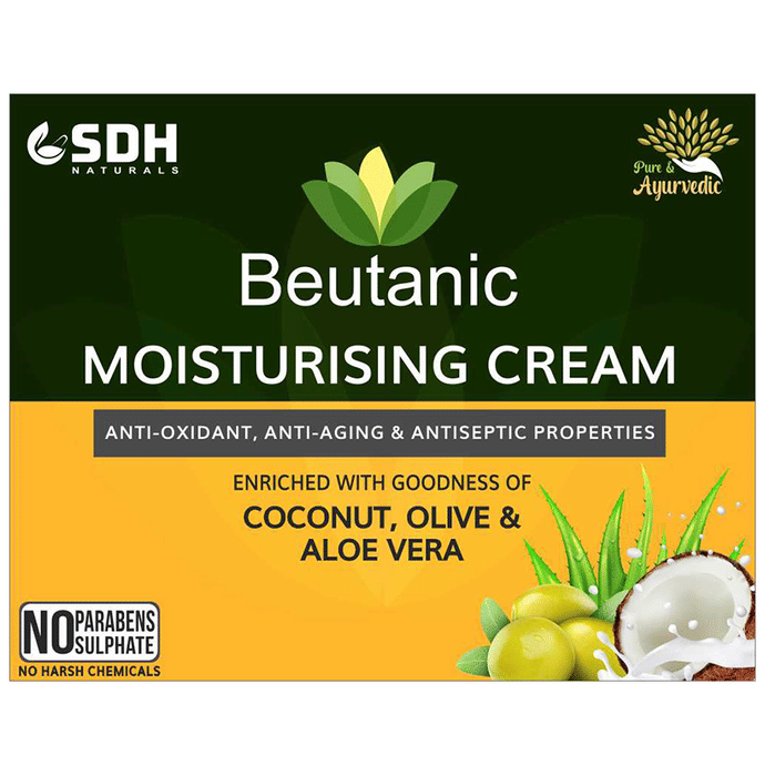 SDH Naturals Beutanic Moisturising Cream Coconut, Olive & Aloe Vera | Swadesiicart