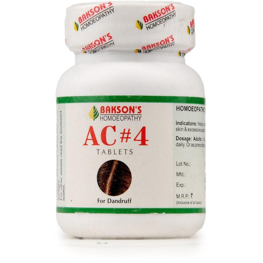 Bakson's Homeopathy AC#4 Tablet | Swadesiicart