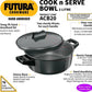 Hawkins Futura Hard Anodised Cook-n-Serve Bowl Handi 2 L with Lid (ACB20) - Swadesiicart