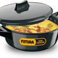 Hawkins Futura Hard Anodised Cook n Serve Bowl Handi 3 L with Lid (ACB30) - Swadesiicart