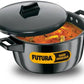 Hawkins Futura Hard Anodized Cook-n-Serve Bowl 23 cm Diameter 4 L with Lid (ACB40) - Swadesiicart