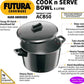 Hawkins Futura Hard Anodized Cook-n-Serve Bowl 5 L with Lid (ACB50) - Swadesiicart