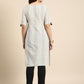 Anouk Women Striped Keyhole Neck Cotton Kurta - Swadesiicart