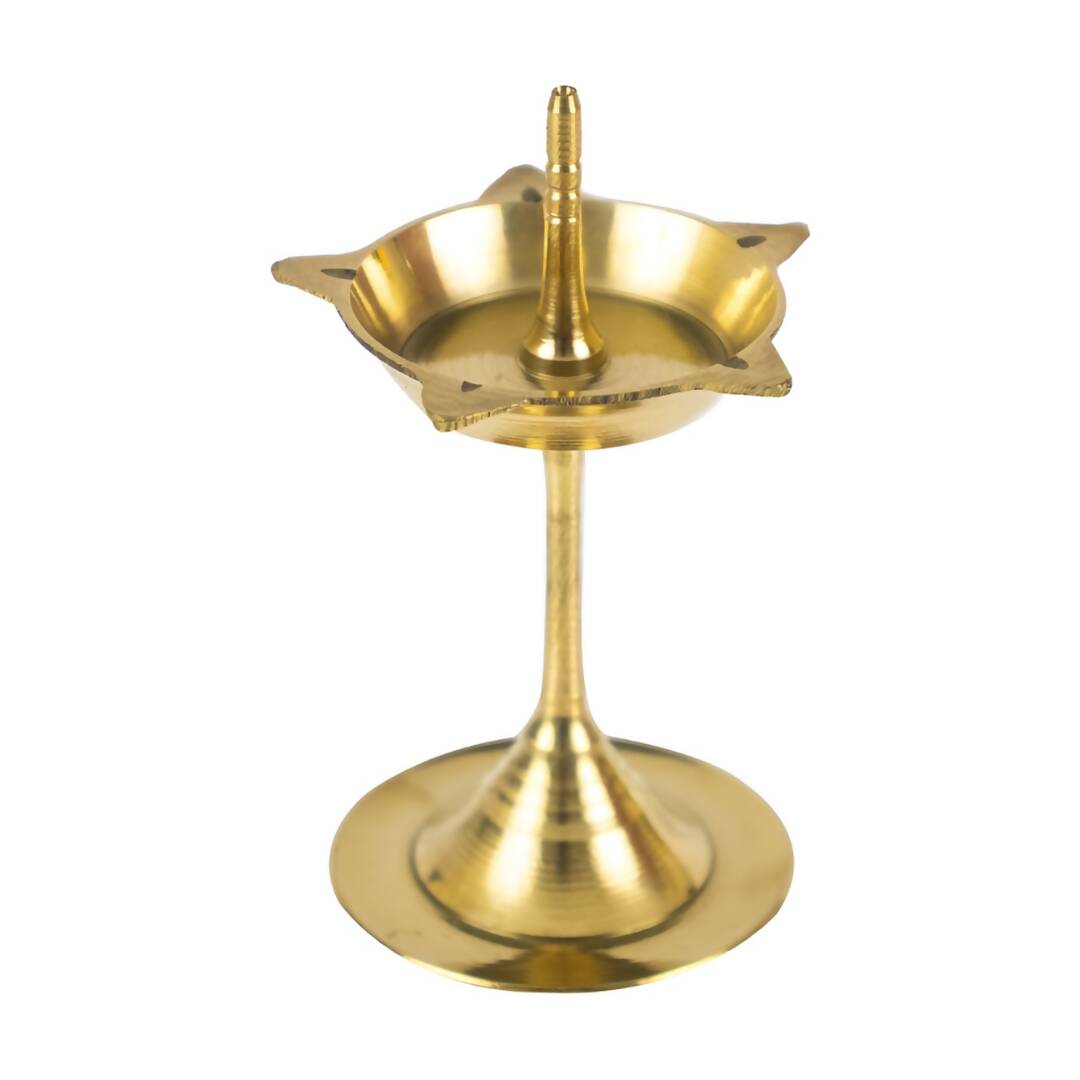 Spillbox Gold-Toned Brass Kuthu Vilakku Diyas Pooja Essential | Swadesiicart