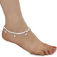 AanyaCentric Silver Plated White Metal Payal Indian Traditional Ethnic Fashion Imitation Jewellery Foot Chain | Swadesiicart