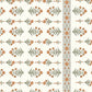 CHHAVI INDIA Cream-Coloured & Orange Floral Ultra Soft 210 TC Bedsheet with Pillow Covers - Swadesiicart