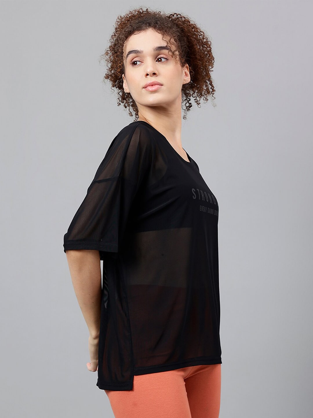 MKH Typography Printed Relaxed Fit Dri-FIT T-shirt - Swadesiicart