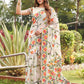 Tikhi Imli White Floral Woven Design Saree | Swadesiicart