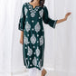HOUSE OF KARI Chikankari Embroidered Straight Kurta | Swadesiicart