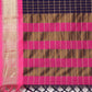 Anouk Navy Blue & Fuchsia Woven Design Pure Silk Banarasi Saree | Swadesiicart