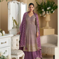 Anaita Lavender Heavy Georgette Stitched Suit with Sequence & Diamond work