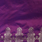Anouk Purple & Gold-Toned Ethnic Motifs Woven Design Zari Banarasi Saree | Swadesiicart