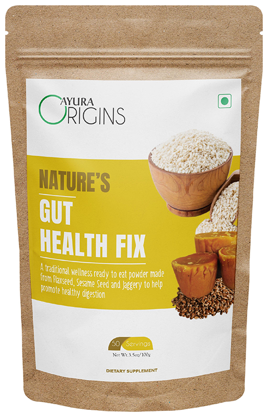 Ayura Origins Nature's Gut Health Fix Powder - Swadesiicart