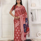 Shree Shyam Fashion Linen Cotton Rust Saree