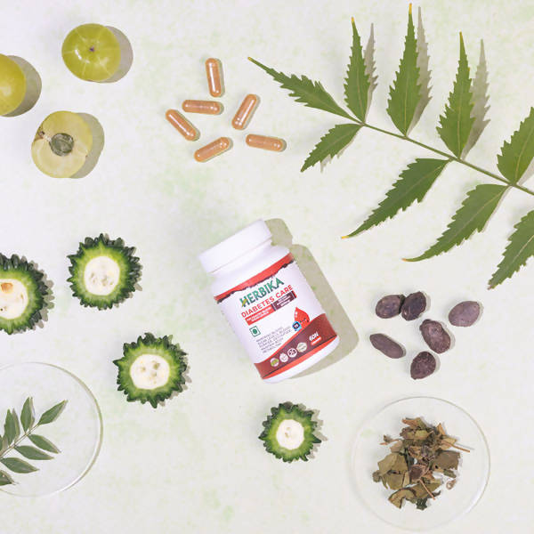 Herbika Diabetes Care Capsules | Swadesiicart