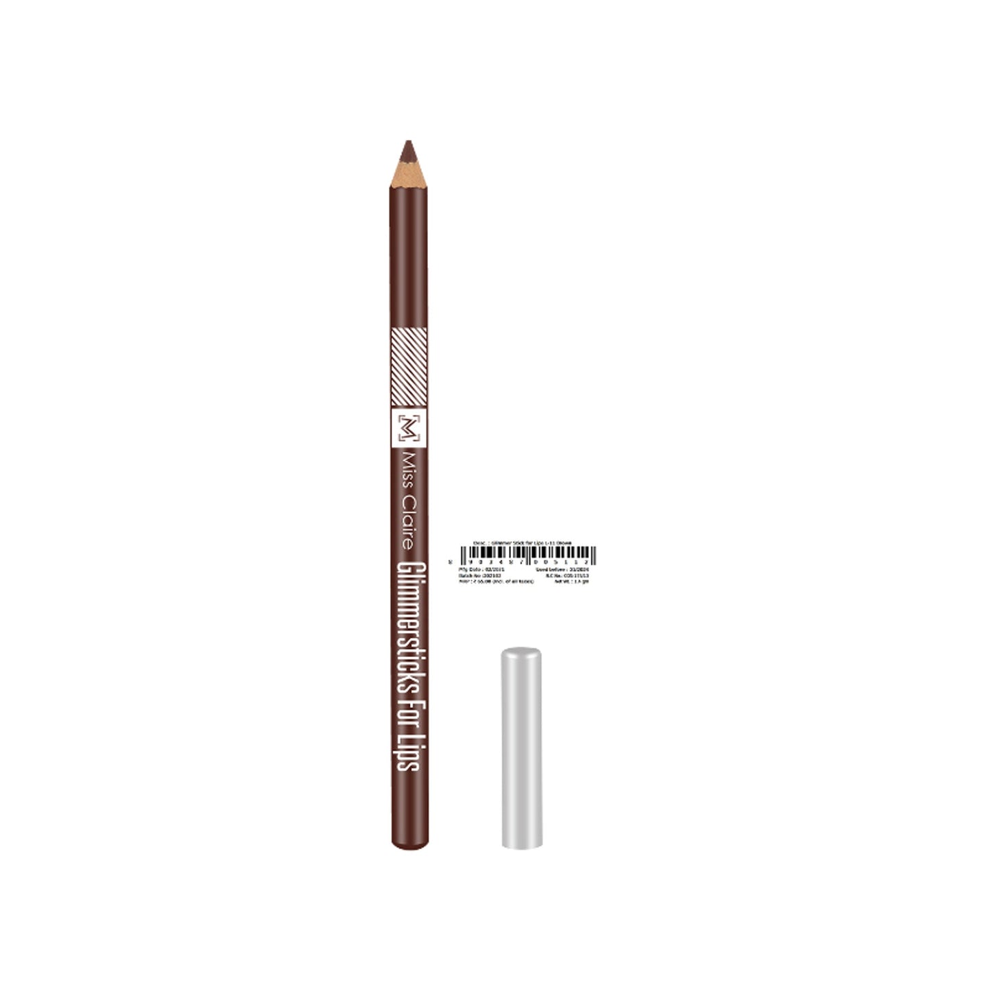 Miss Claire Glimmersticks For Lips - Brown L-11 | Swadesiicart