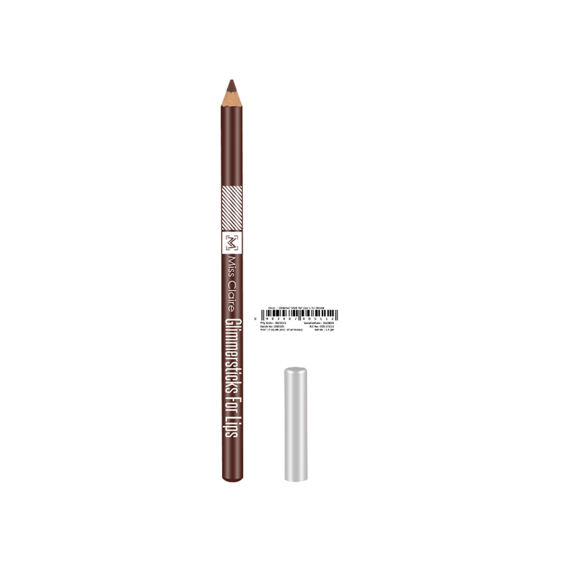 Miss Claire Glimmersticks For Lips - Brown L-11 | Swadesiicart