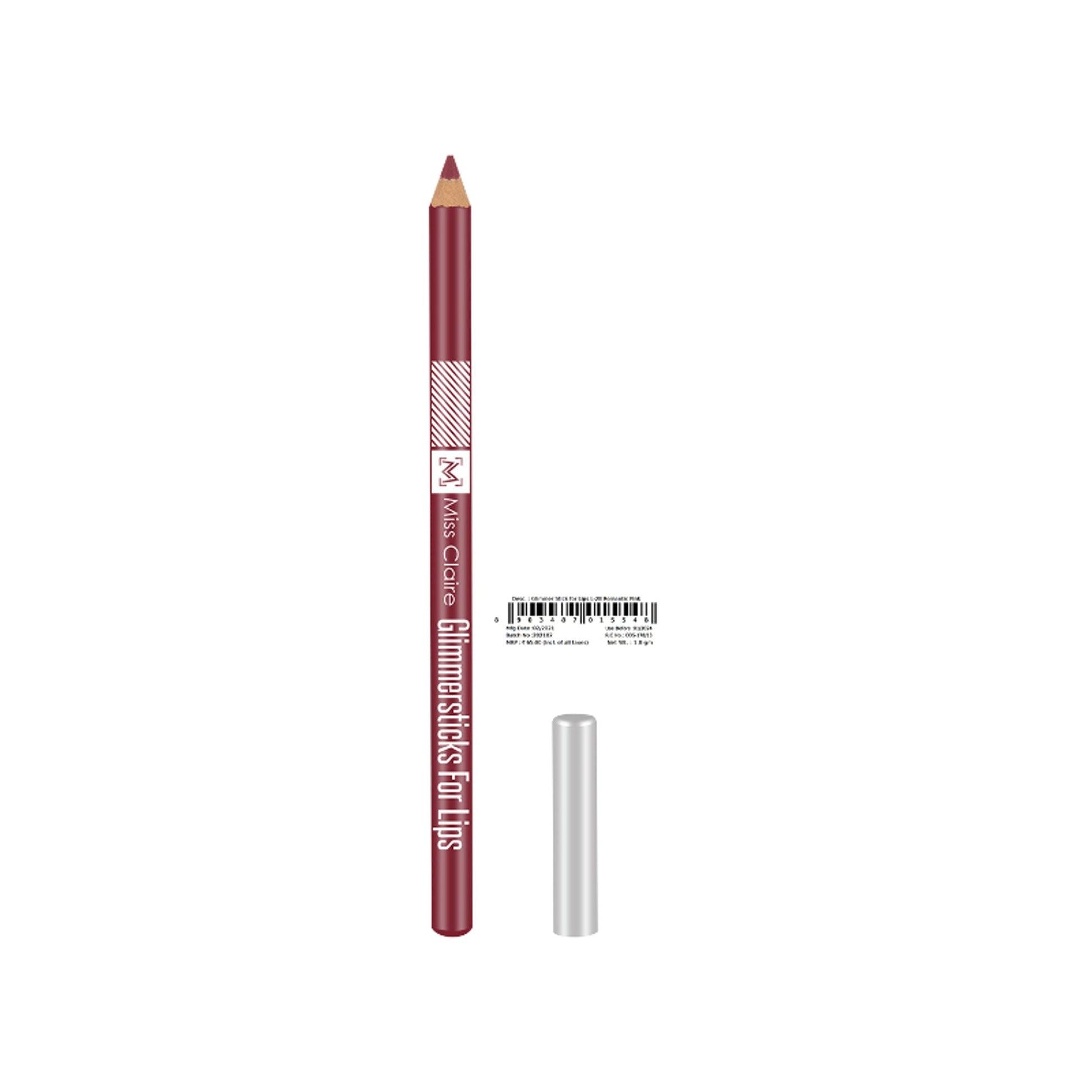 Miss Claire Glimmersticks For Lips - Romantic Pink L-28 | Swadesiicart