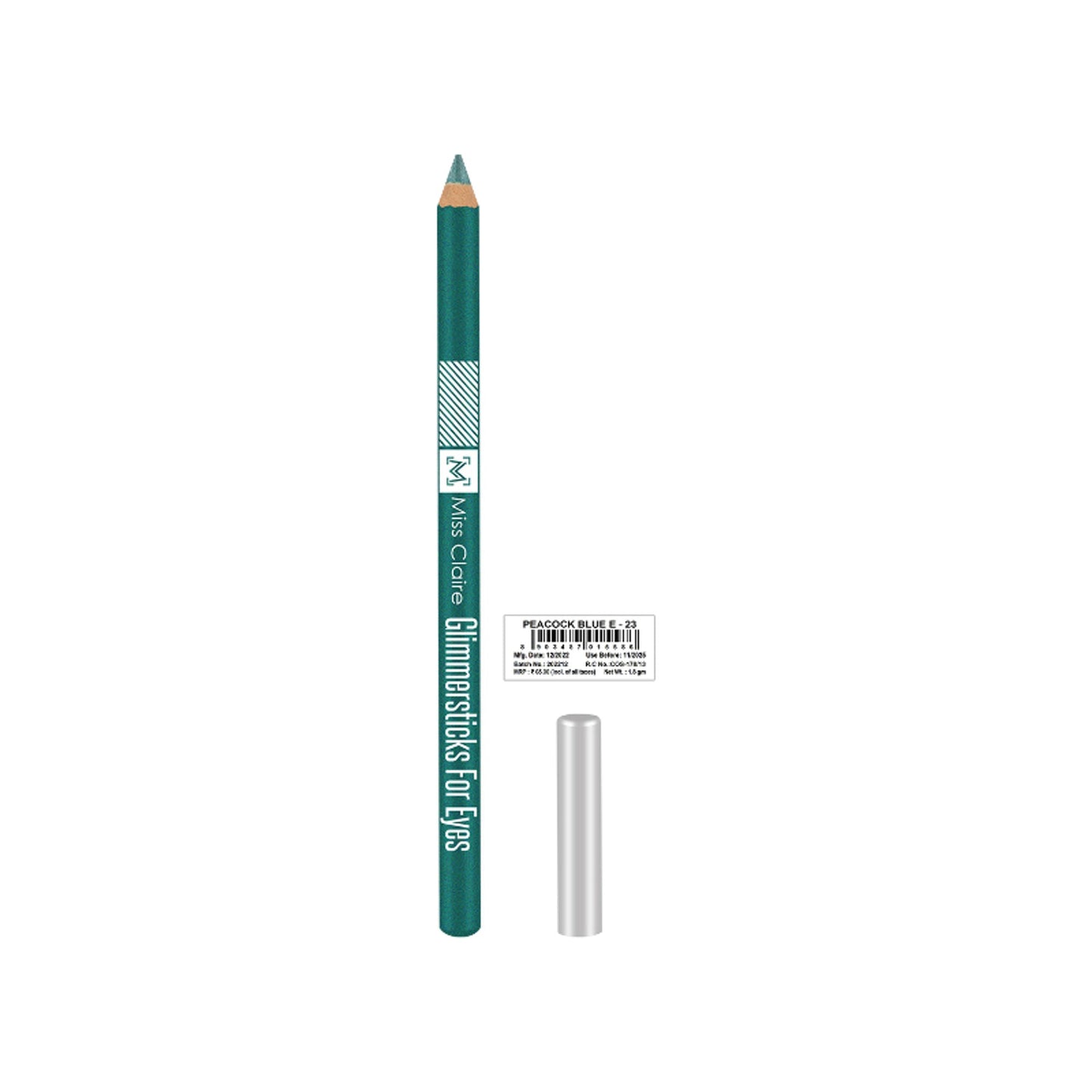 Miss Claire Glimmersticks For Eyes - Peacock Blue E-23 | Swadesiicart