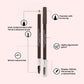 Miss Claire Waterproof Eyebrow Pencil With Mascara Brush - 02 Dark Brown | Swadesiicart