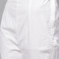 ADA Women Pink & White Chikankari Embroidered Sustainable Handloom Kurta with Trousers | Swadesiicart