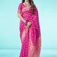 Kalini Floral Woven Design Zari Art Silk Banarasi Saree | Swadesiicart