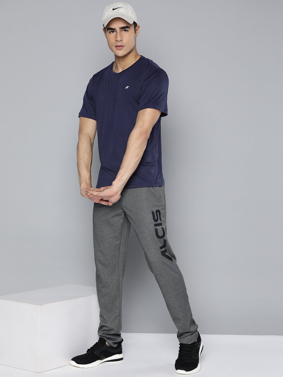 Alcis Anti Static Applique Slim Fit Running T-shirt | Swadesiicart