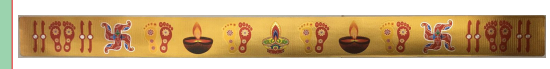 Stickerbazaar Micro Golden Door Border Patti Sticker - Swadesiicart