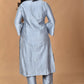 Morchari Women And Hand Embroidery Co-Ord Set-Grey - Swadesiicart