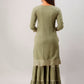 Kalini Women Green Kurta with Sharara | Swadesiicart