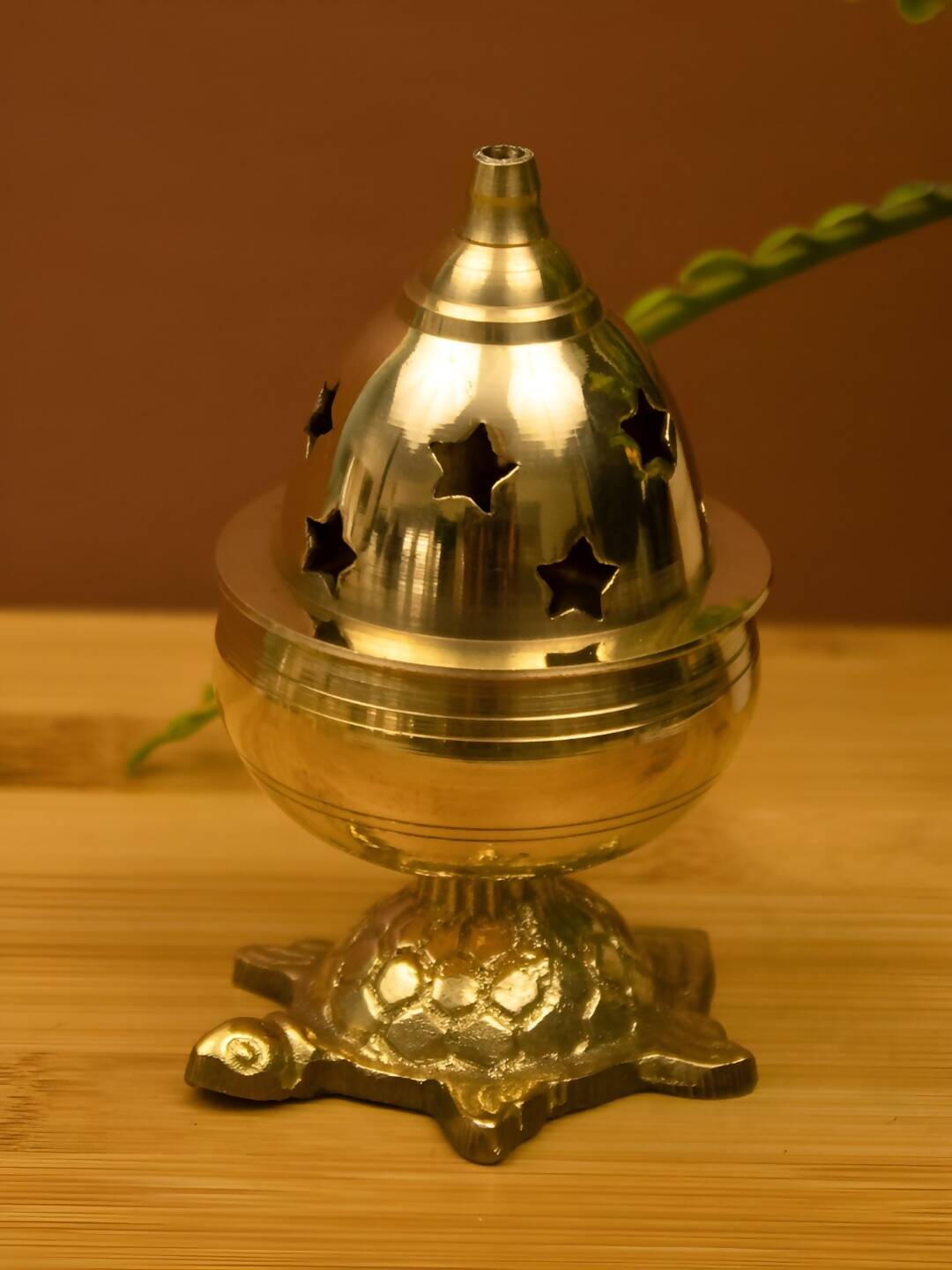 Spillbox Gold-Toned Brass Kachua Goblet Diyas Pooja Essential | Swadesiicart