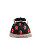 Masq Black & Red Embellished Embroidered Potli Clutch - Swadesiicart