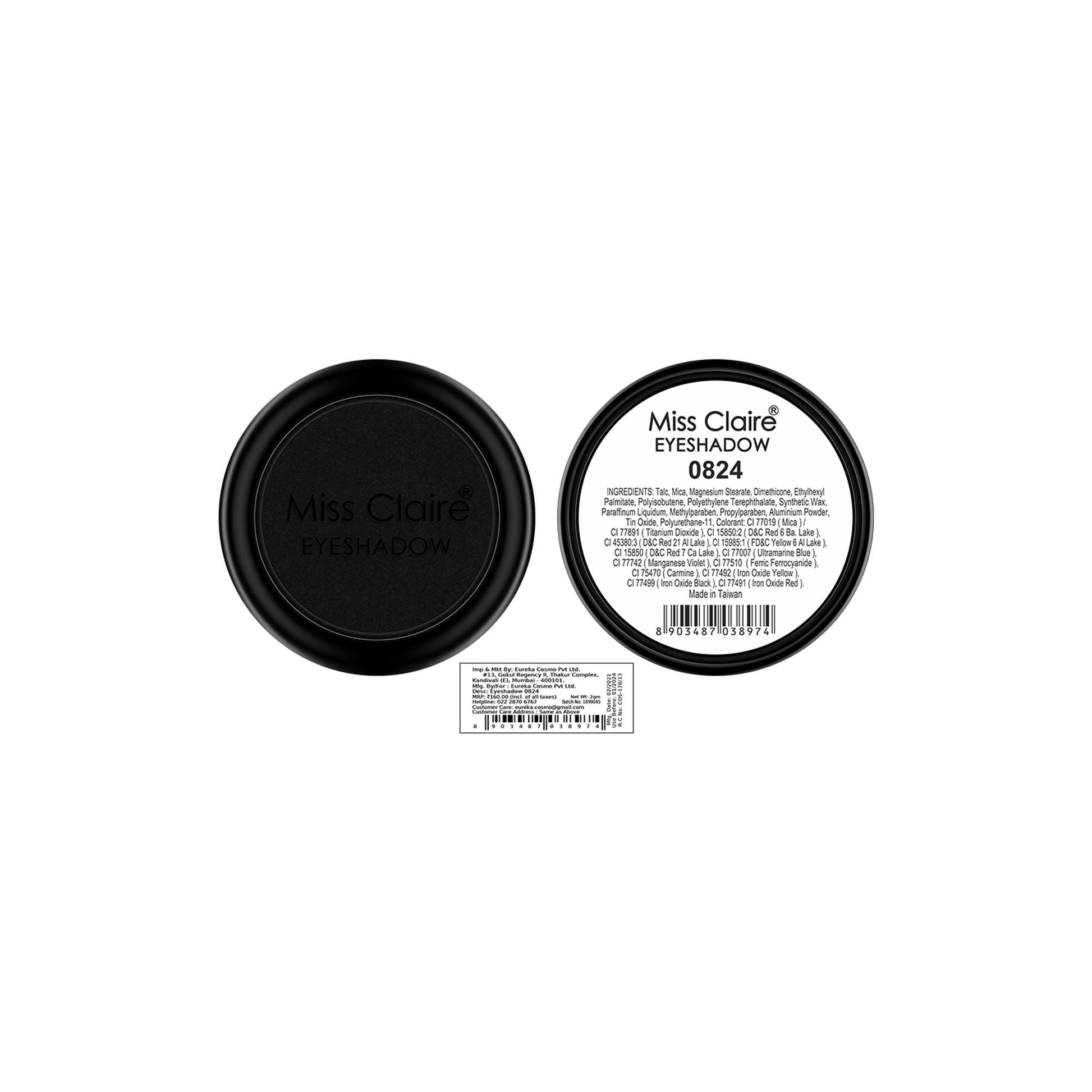 Miss Claire Single Eyeshadow - 824 | Swadesiicart