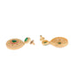 Saraf RS Jewellery Women Gold-Polished Multi Coloured AD Studded Pearl Mala & Earrings Set - Swadesiicart