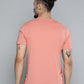 Alcis Men Dusty Pink Solid Slim Fit Gym T-shirt | Swadesiicart