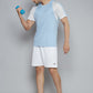 Alcis Men Blue Solid Slim Fit T-shirt | Swadesiicart