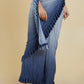 Soch Blue Sequinned Poly Crepe Ready to Wear Saree | Swadesiicart