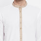 Even Apparels Beige Color Pure Cotton Men's Kurta With Band Collar | Swadesiicart