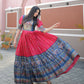 Jyoti Fashion Women's Rani Pink Patola with Foil Print Dola Silk Anarkali Dress | Swadesiicart