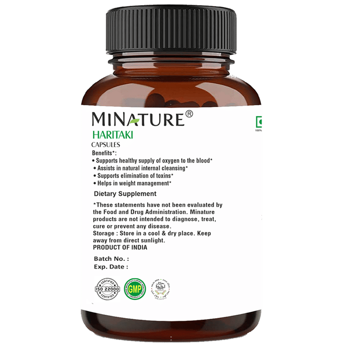 Minature Haritaki Capsules | Swadesiicart
